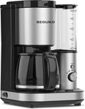 Pre-Owned 10 Cups Coffee Maker Grinder Removable Reservoir Silver J359723