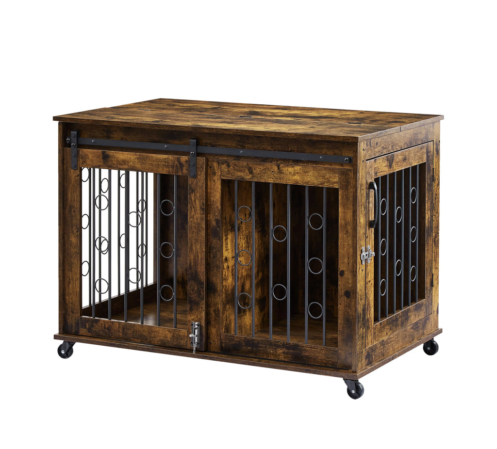 39" Dog Crate with Partition and Sliding Door R852833
