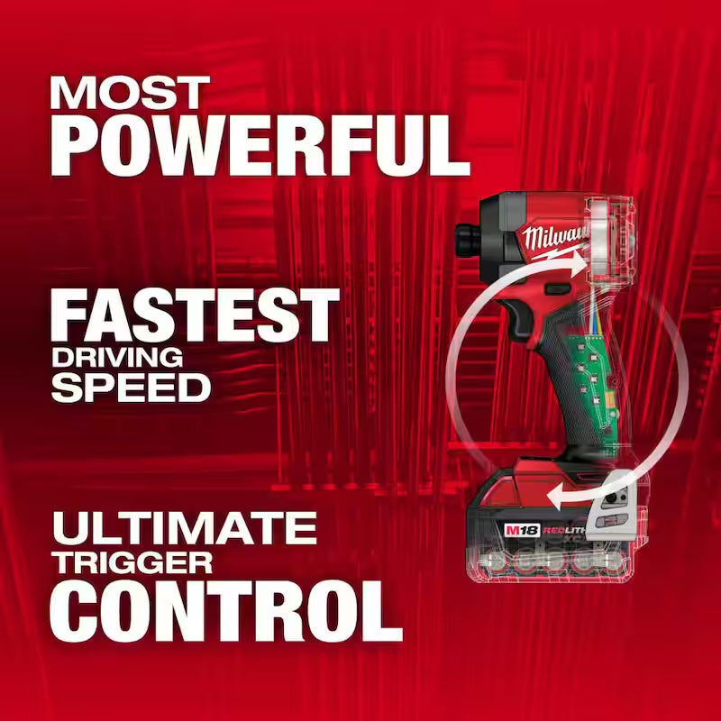 18-Volt Lithium-Ion Brushless Cordless Impact Driver Kit with 50-Piece Screw Driver Bit Set K59701