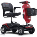 Red Mobility Scooter with Windshield B59026