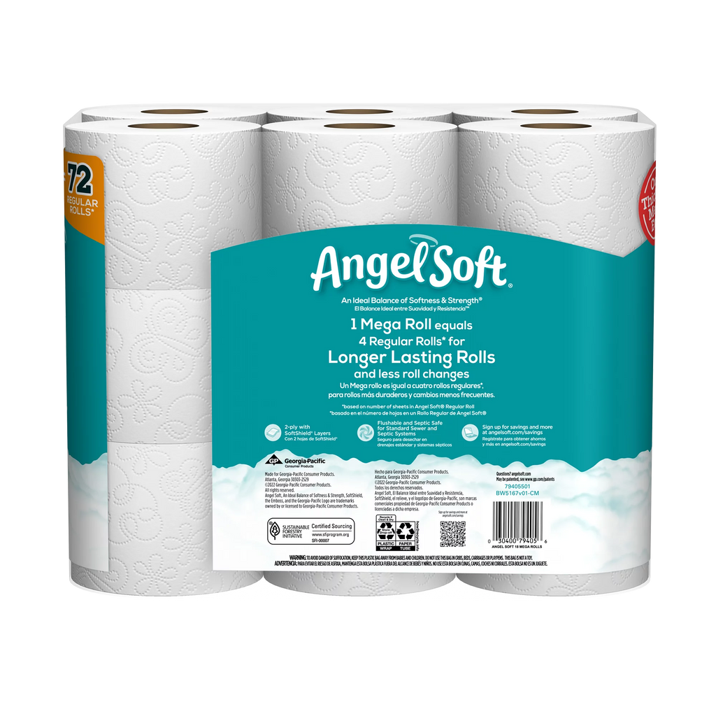 Toilet Paper 18 Mega Rolls M329