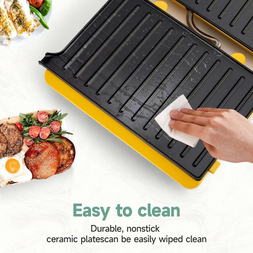 Panini Press Grill Non-Stick Electric Indoor Grill P9006