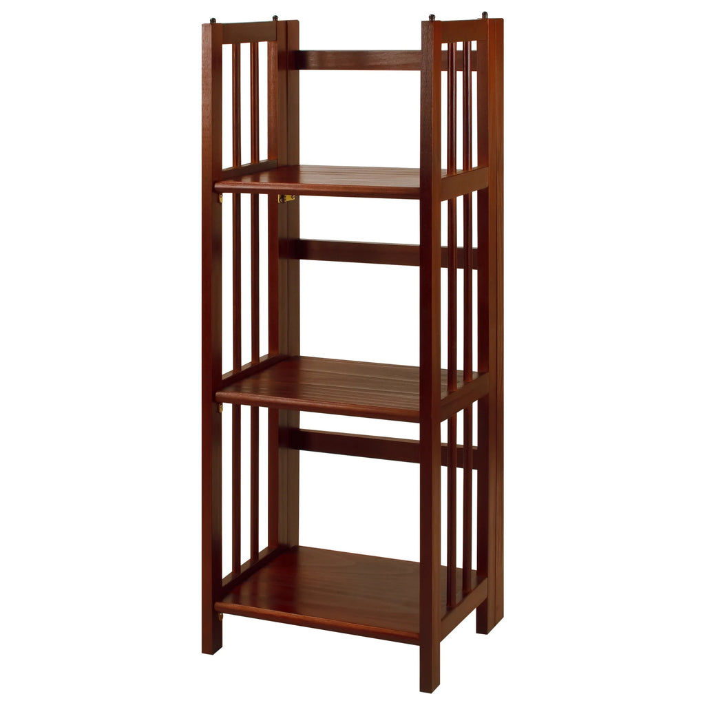 3-Shelf Folding Bookcase, Walnut F919233