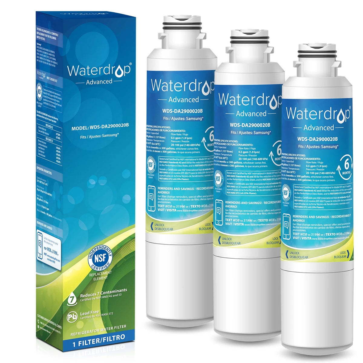 3 Pack Replacement Refrigerator Water Filter L3621