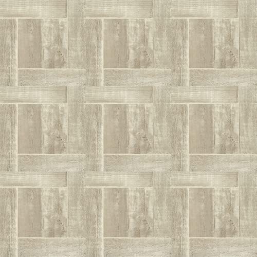 Self Adhesive Vinyl Floor Tiles, 45 Tiles, 12" x 12", Medium Oak Plank-Look P372