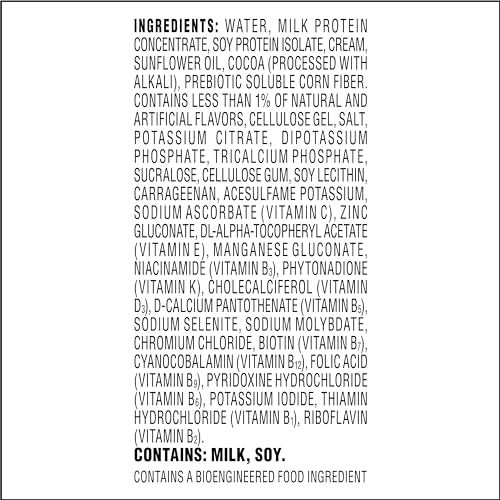 Dark Chocolate Protein Shake, Low Carb, 12 Count O42965