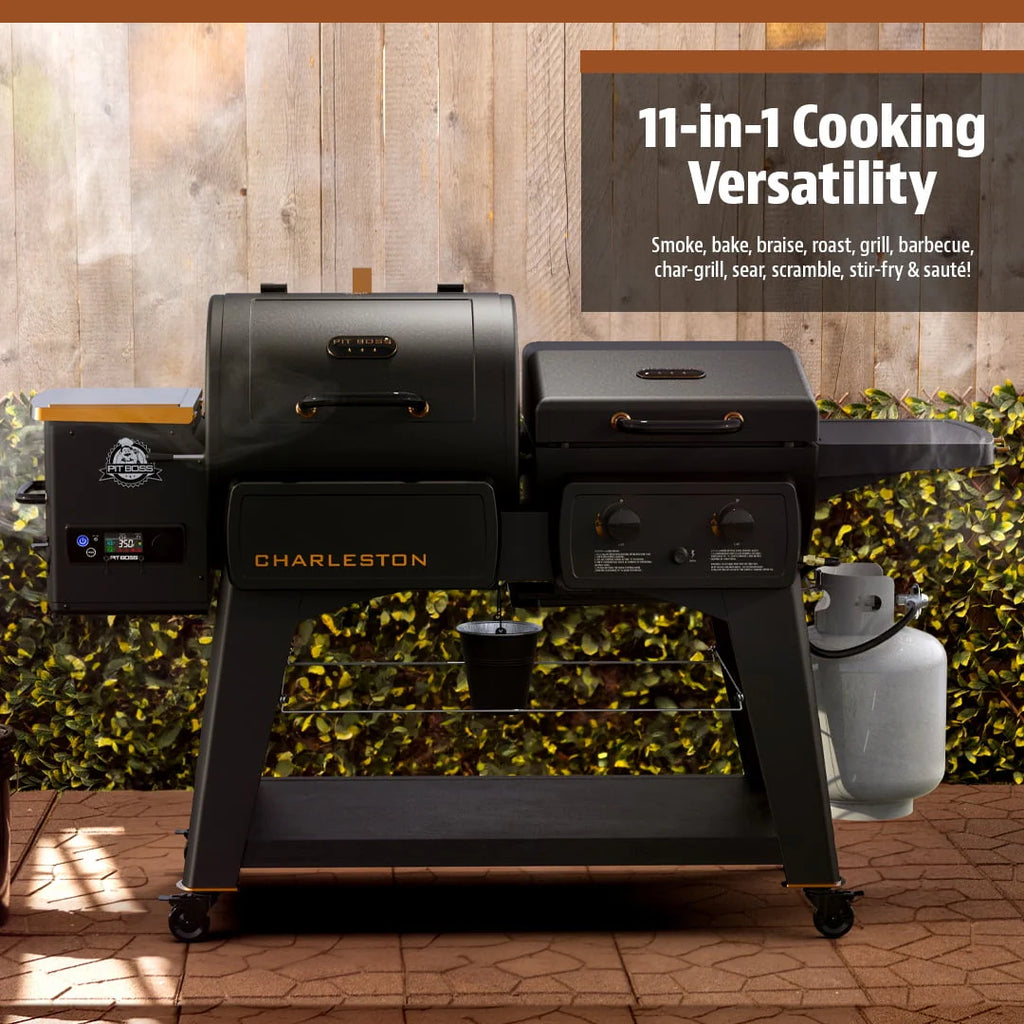 Wood Pellet Grill/Gas Griddle Combo M6022
