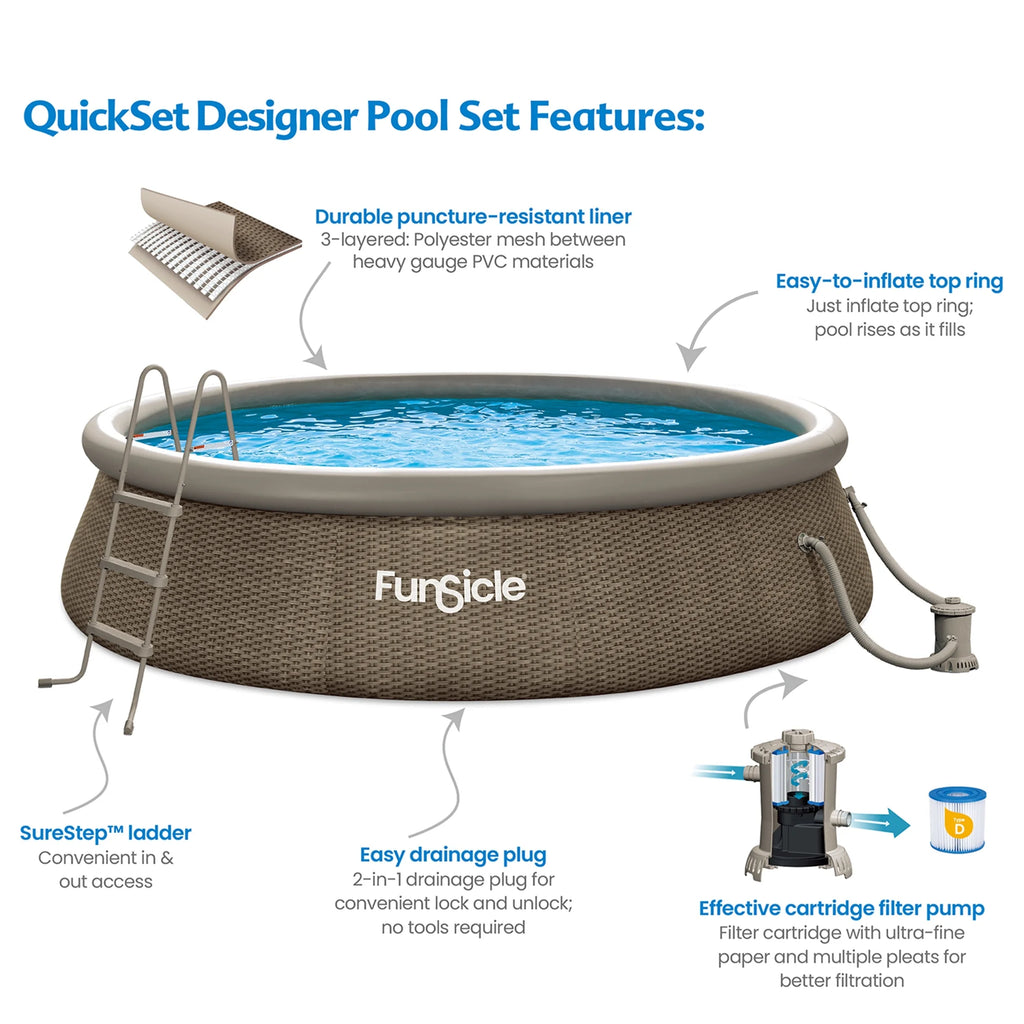 10ft x 30in Round Above Ground Pool E835