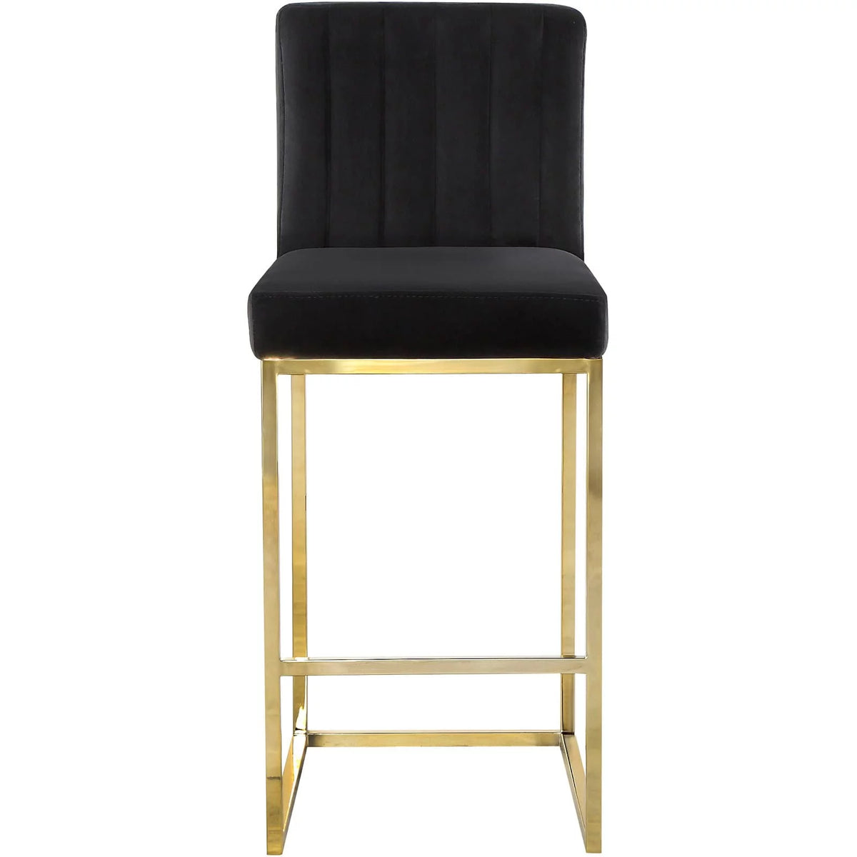 Gray Velvet Counter Stool S346705