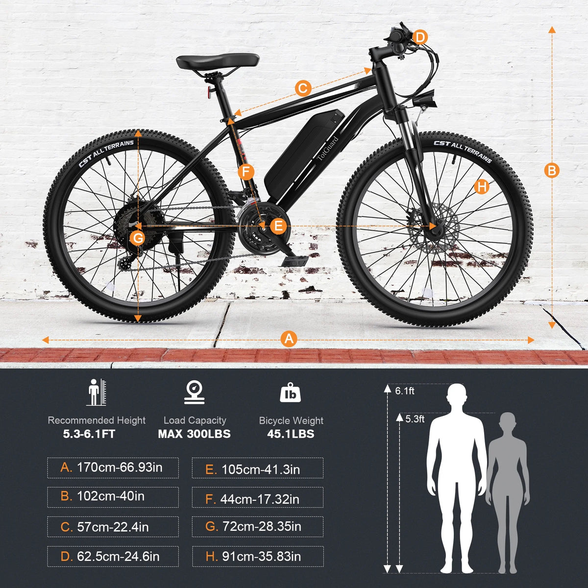 Electric Bike 26 350W 36V 374.4WH Shimano 21 Speed T862487