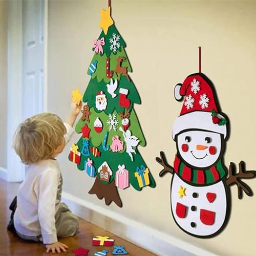 Oversized Felt Christmas Tree with Lights Y868