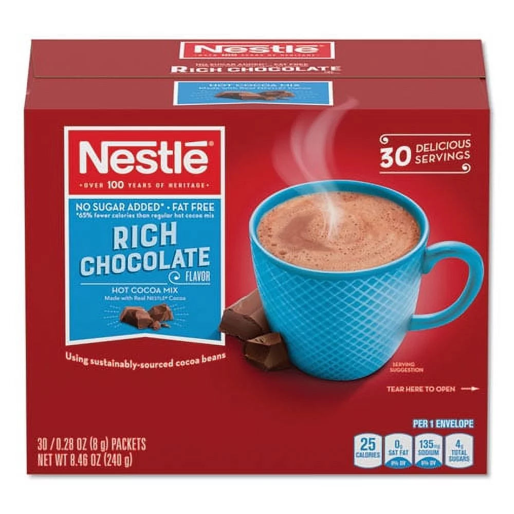 Hot Cocoa Mix Envelopes, 0.28 Oz Packet, 5 Boxes Z278