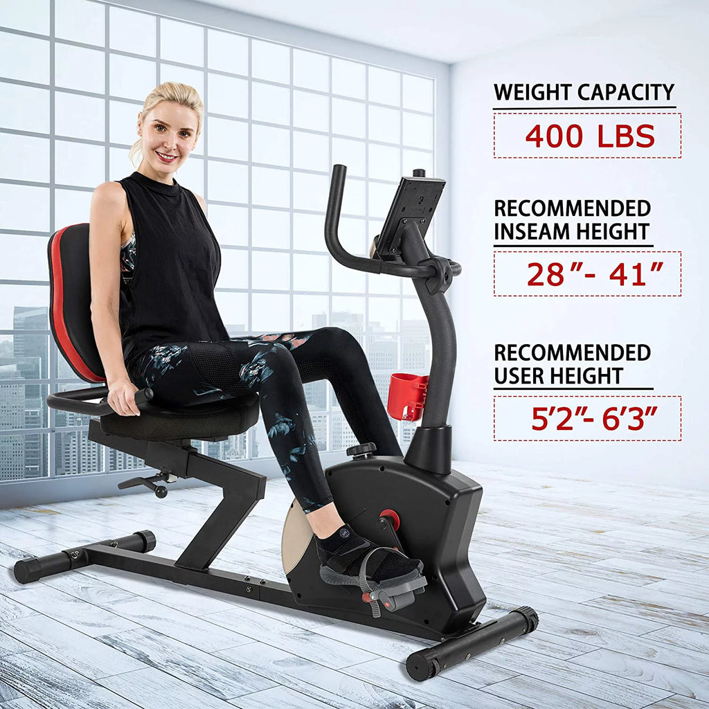 Recumbent Exercise Bike 400 lbs. Magnetic Resistance M540