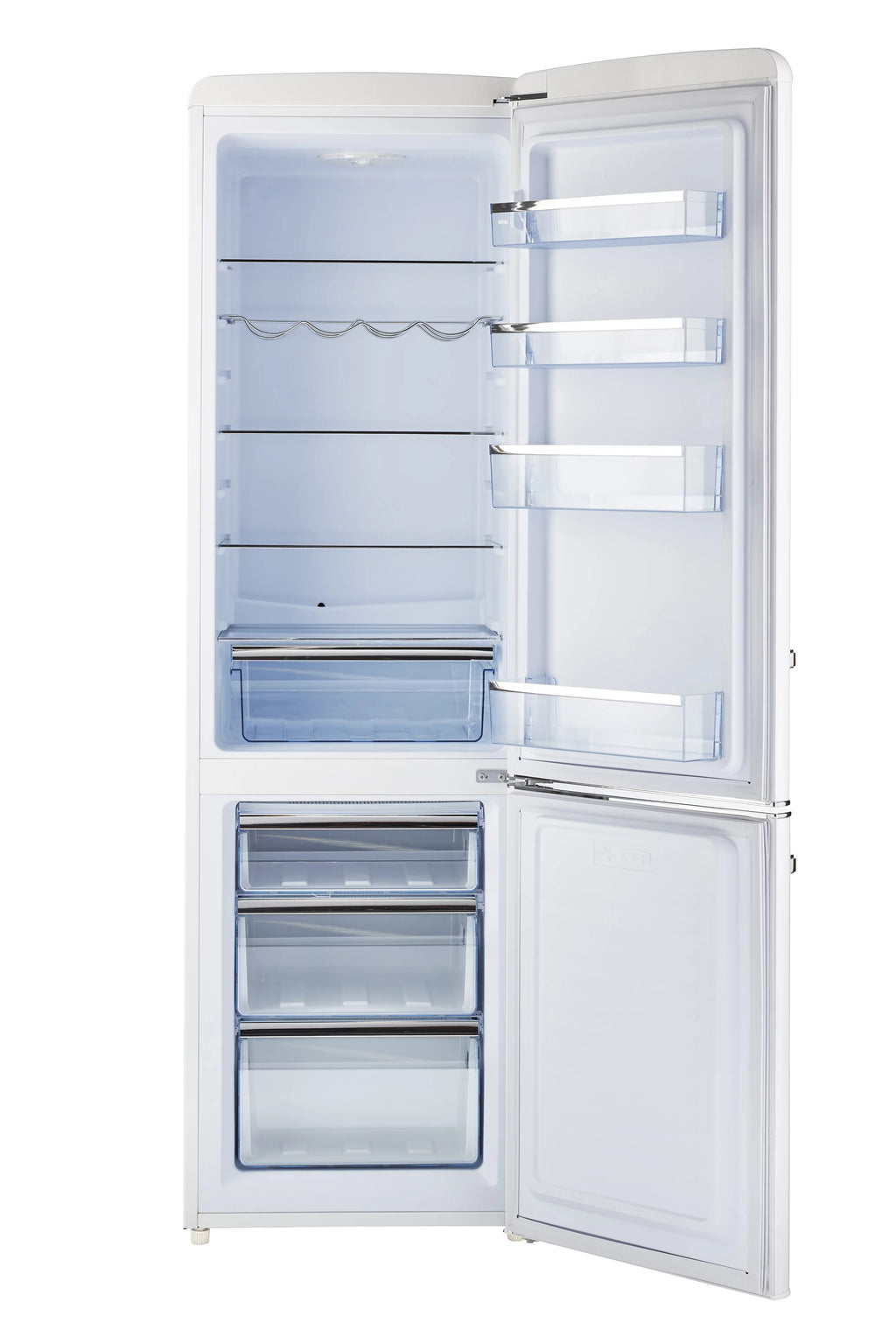 Classic Retro Bottom Freezer Refrigerator F22368