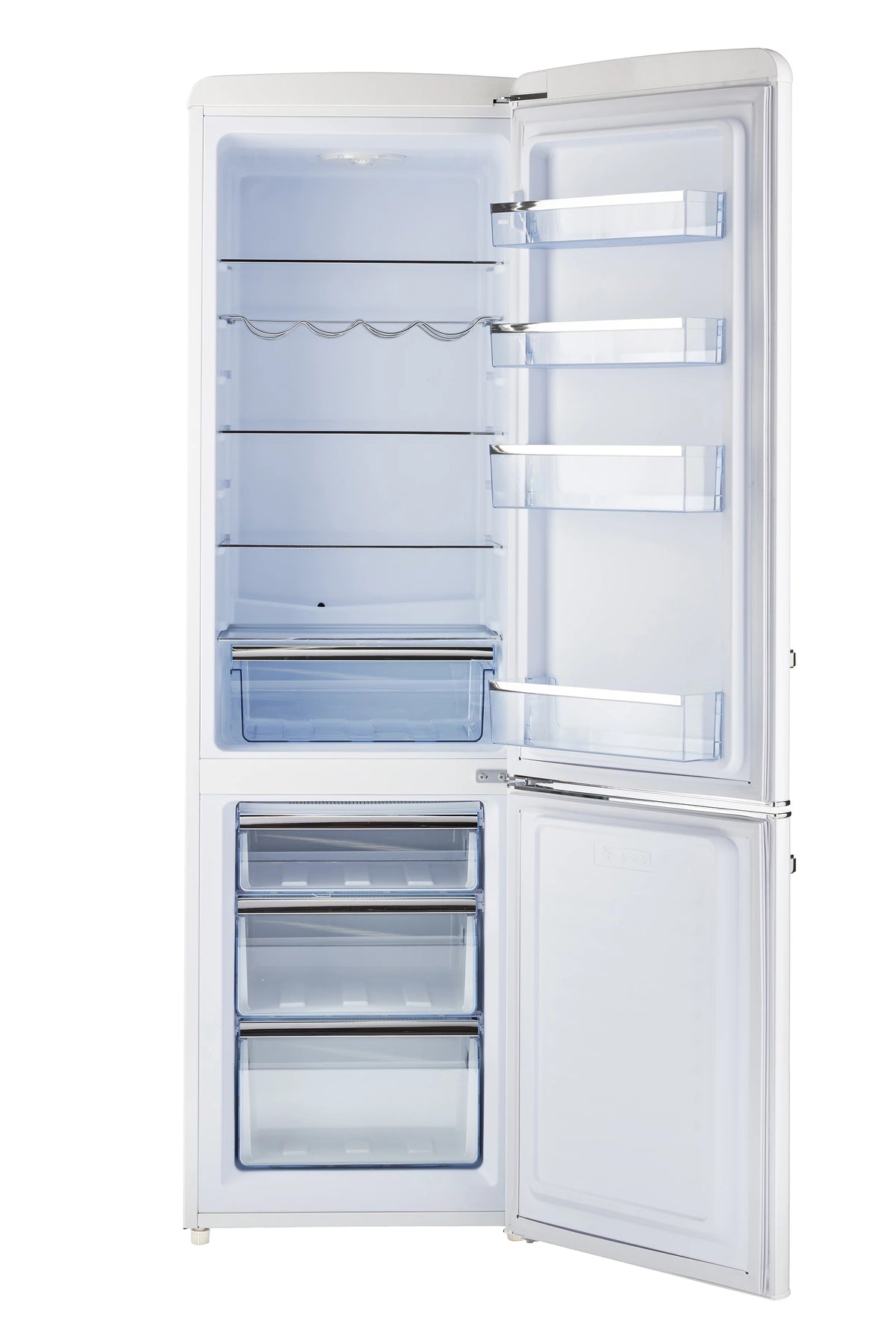 Classic Retro Bottom Freezer Refrigerator F22368