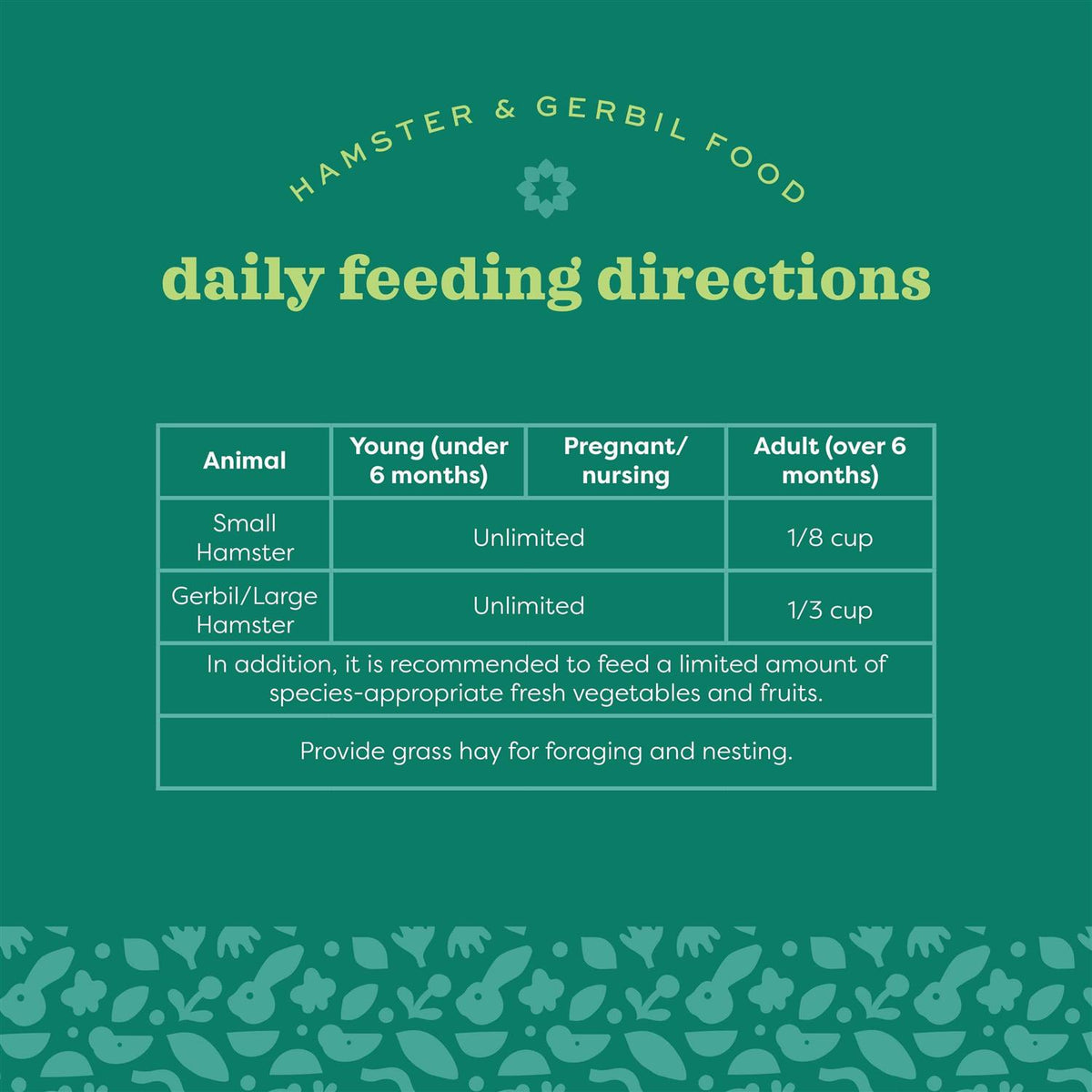 Garden Select Gerbil & Hamster Food Z722154