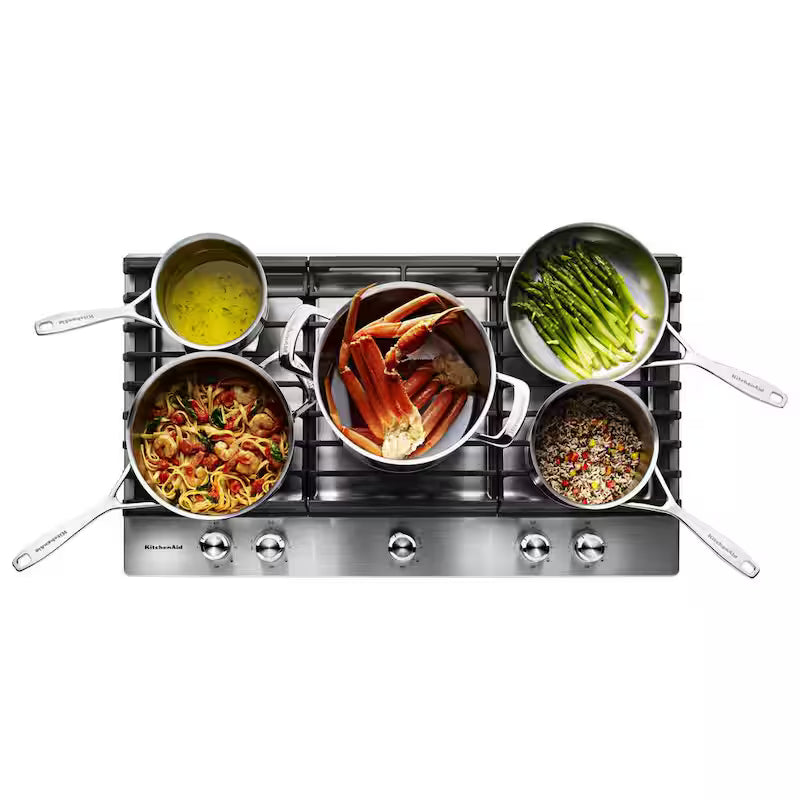 36 in. Stainless Steel Gas Cooktop with 5 Burners X577712