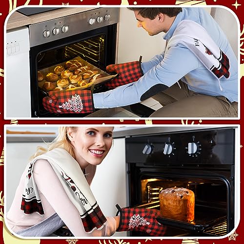 6 Pcs Christmas Kitchen Towels Oven Mitts and Pot Holders Set K401