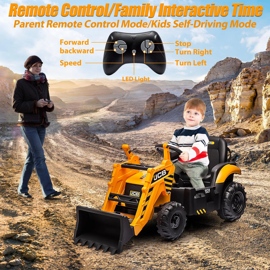Yellow 24V Ride on Excavator with Remote Control T969609