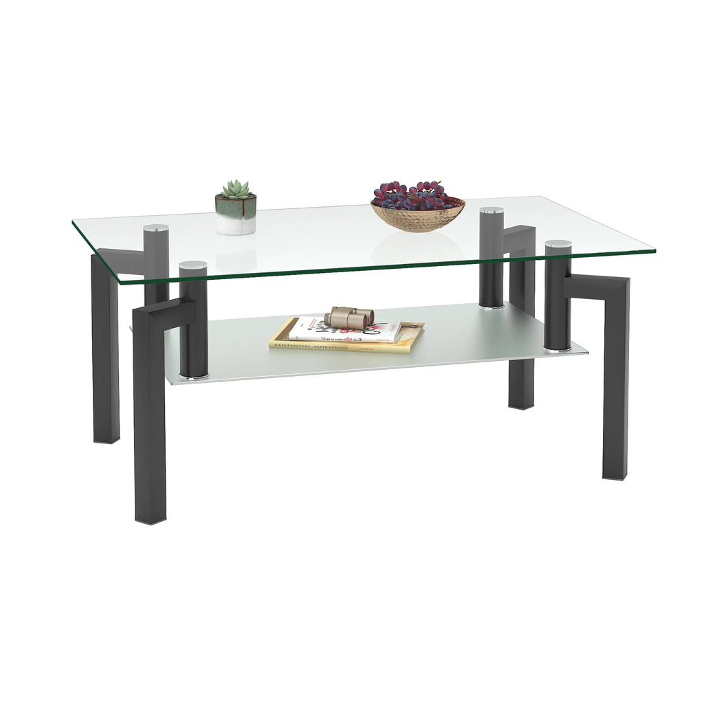 Black Glass Coffee Table H1257