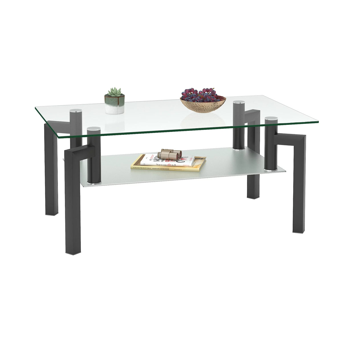 Black Glass Coffee Table H1257