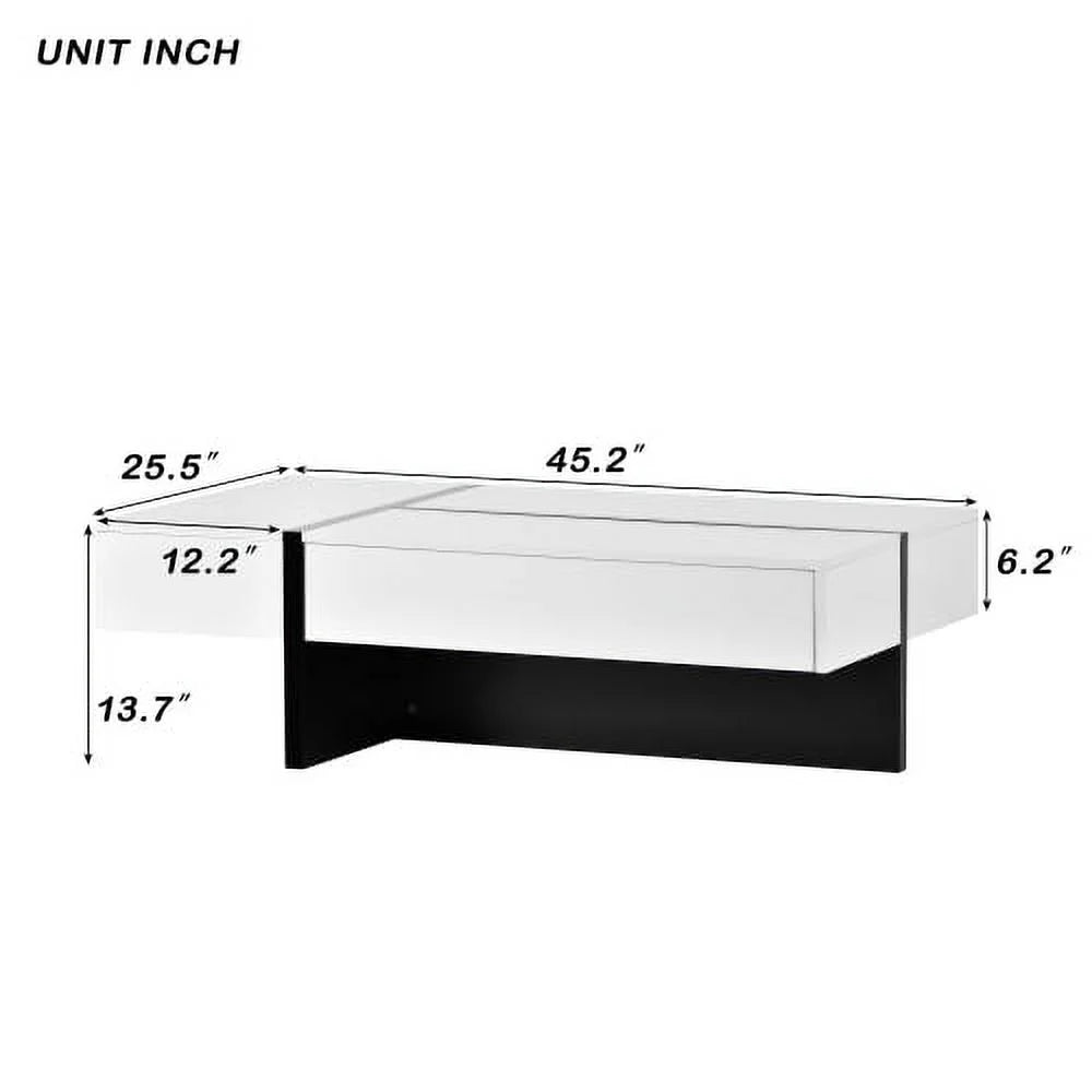 Contemporary High Gloss Cocktail Table Y93695
