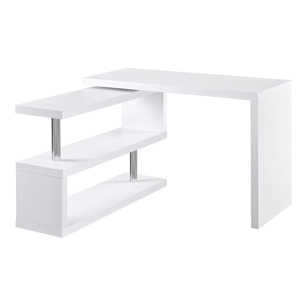 L-Shaped Corner Desk with Storage Shelf R466389