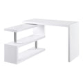 L-Shaped Corner Desk with Storage Shelf R466389