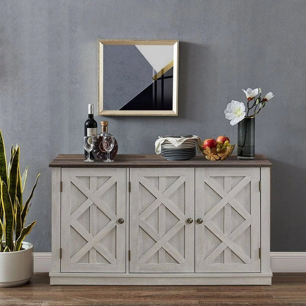 48" Wood Buffet Cabinet with 3 Doors A604