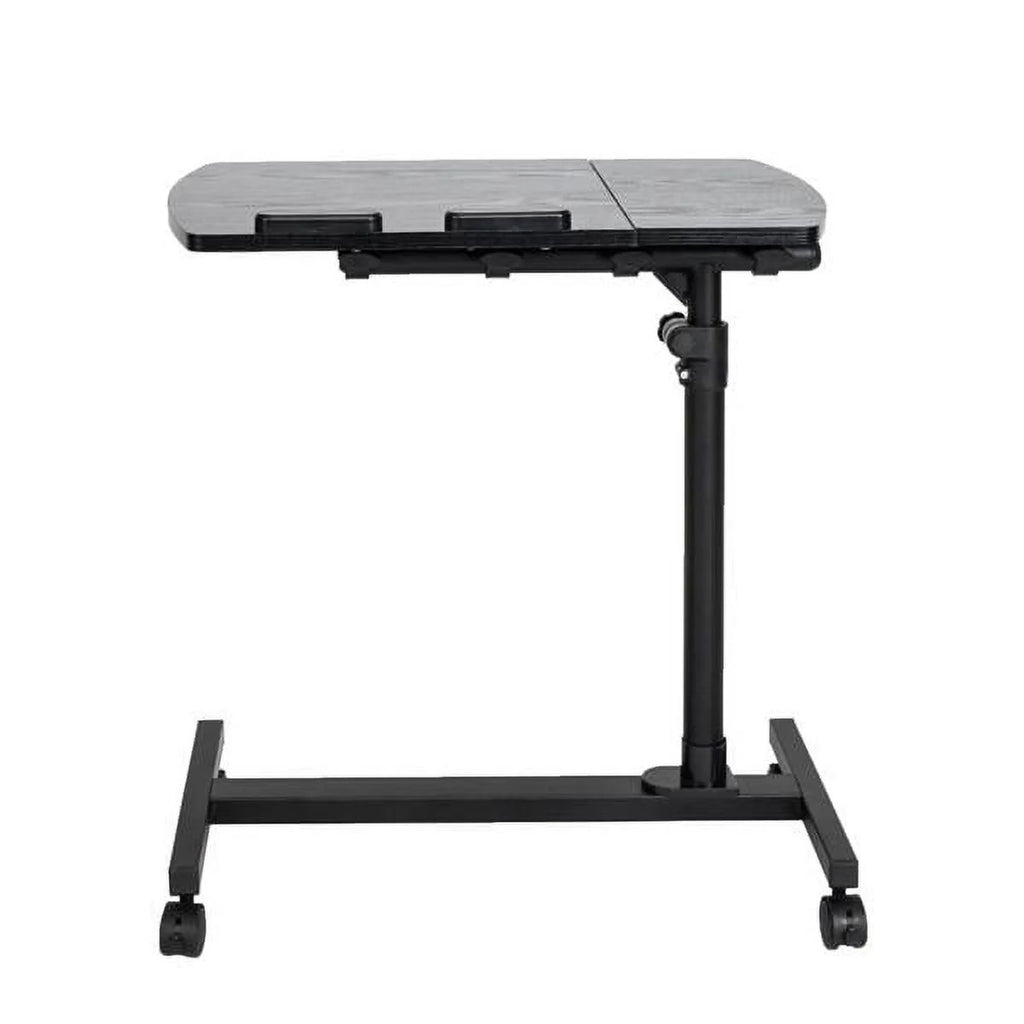 Portable Rolling Laptop Desk, Adjustable Height, Black H71455