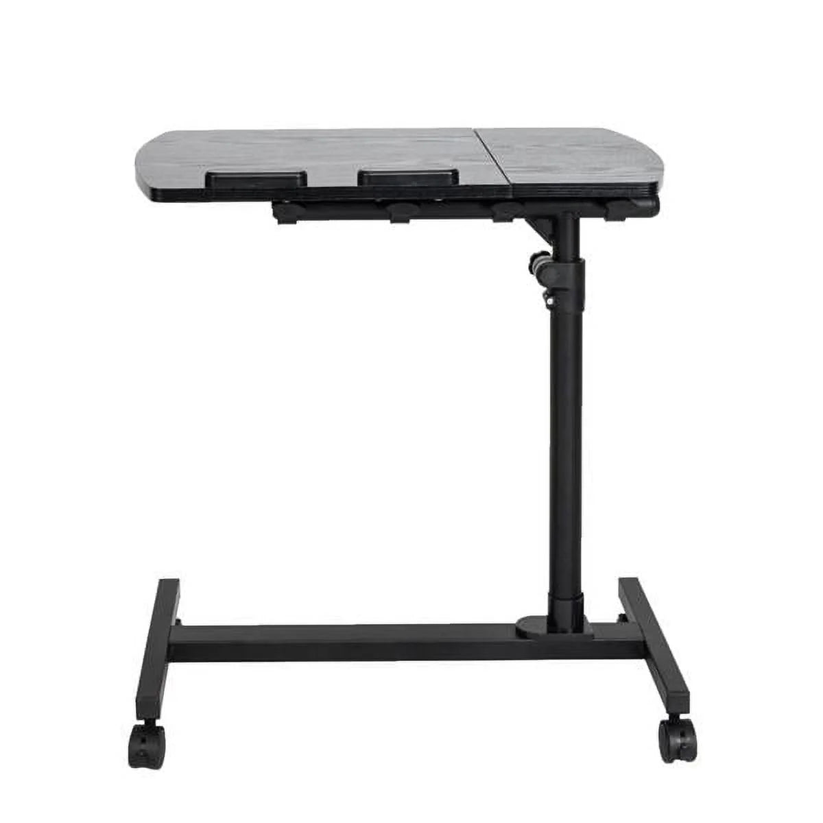 Portable Rolling Laptop Desk, Adjustable Height, Black H71455