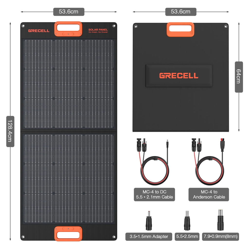 500W Portable Power Station and 100W Solar Panel Charger B30910