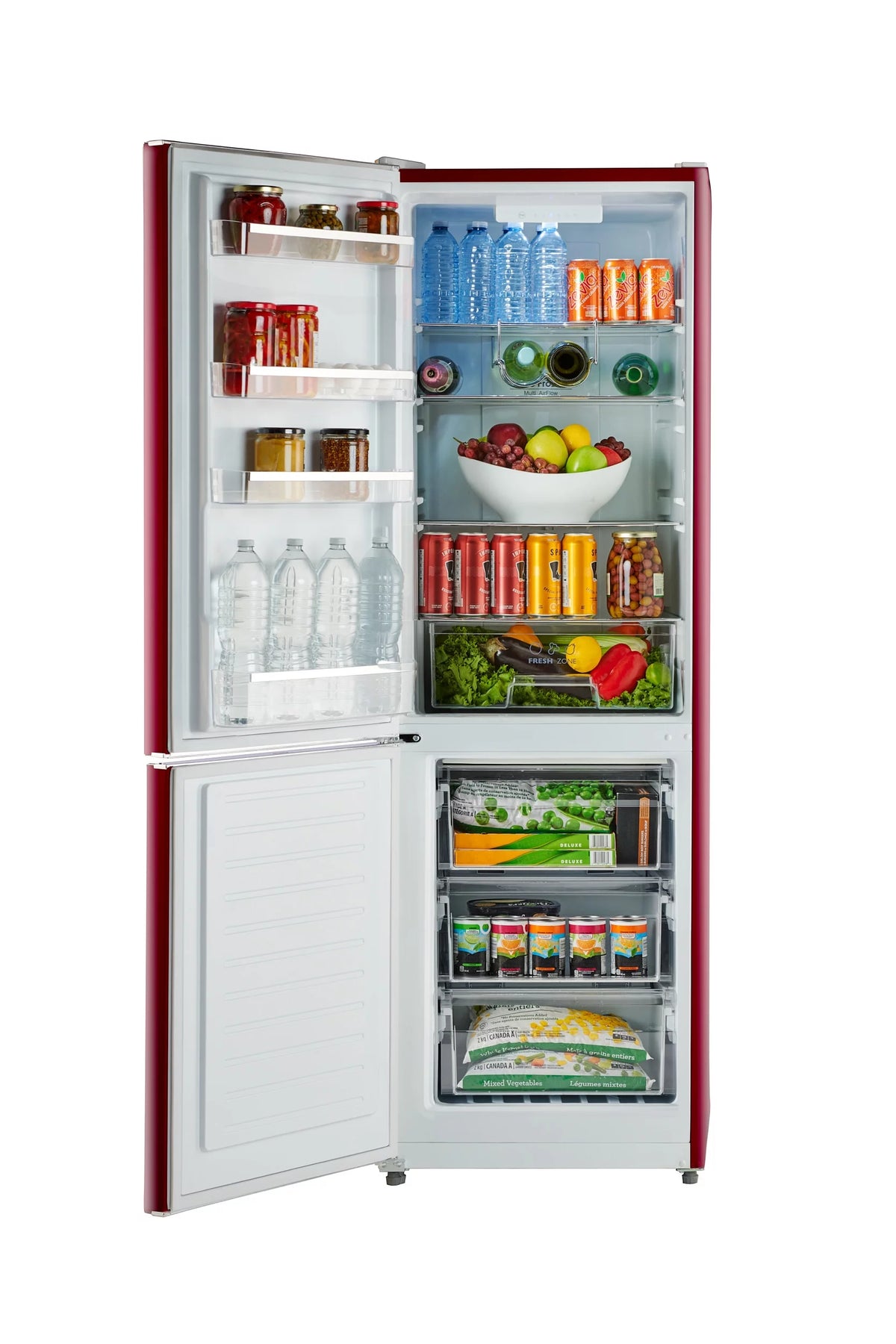 24" 11 Cu Ft Bottom Freezer Retro Refrigerator W4795