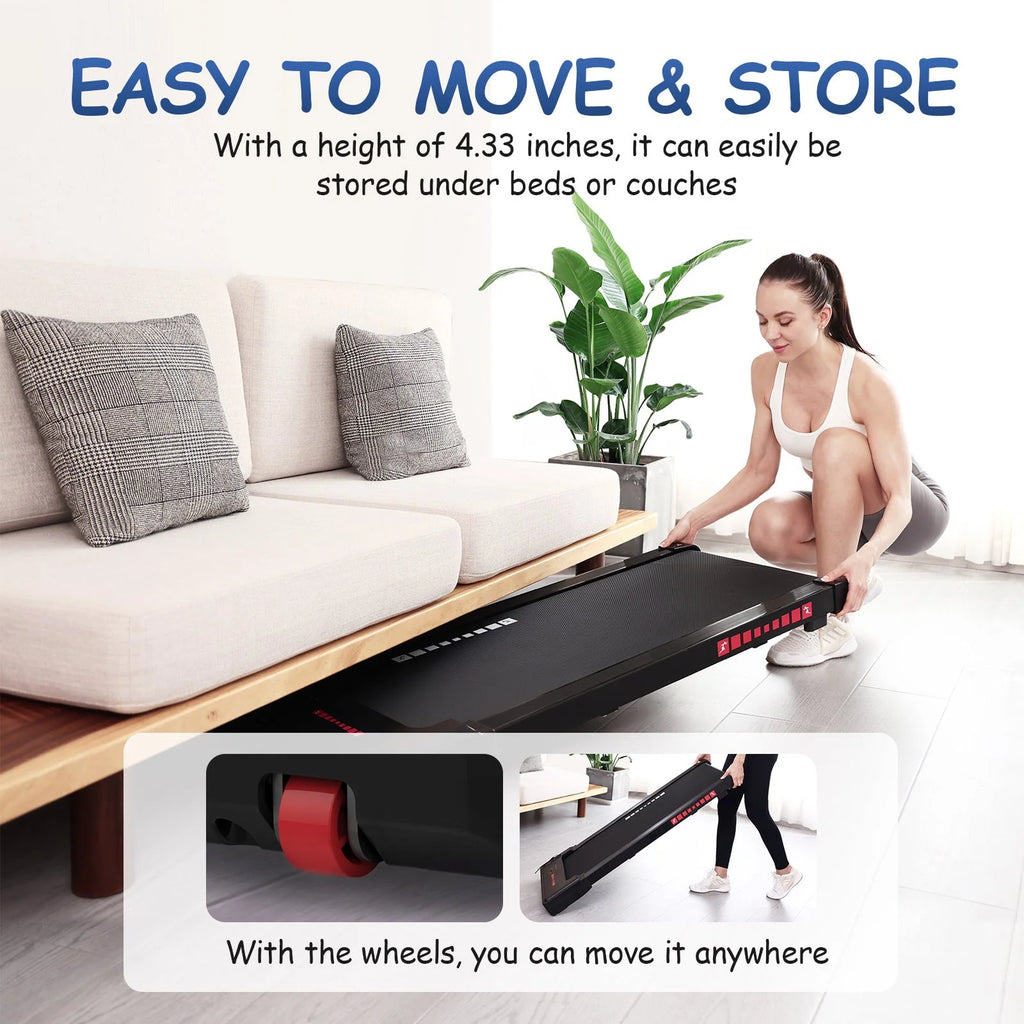 Walking Pad Treadmill 265 lbs Capacity with Remote Control W918290
