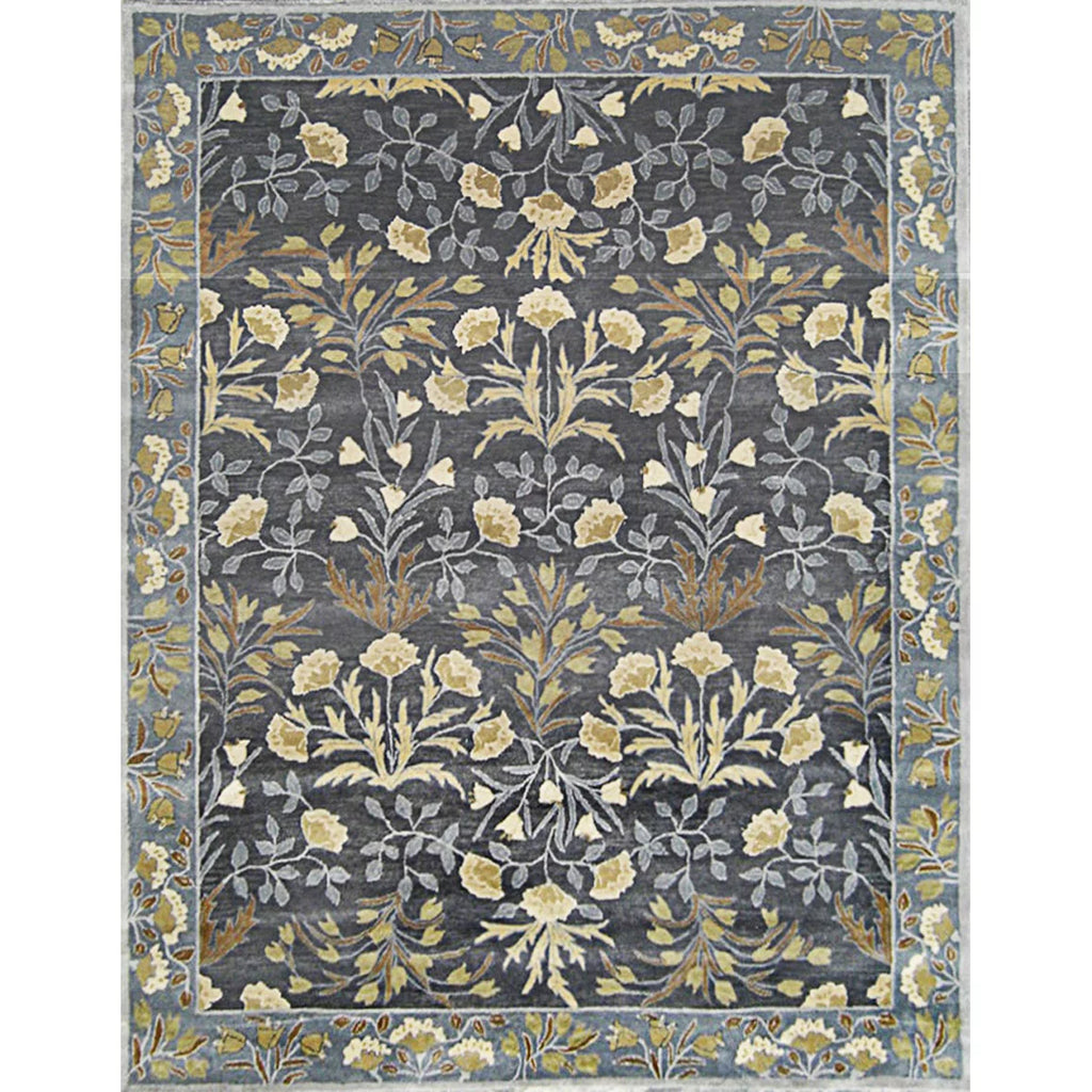 Blue Wool Rug 9x12 W878