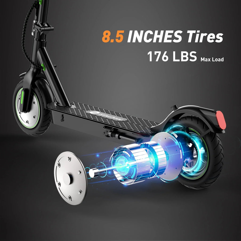 Electric Scooter, 18.6 MPH, 350W Motor, 8.5-inch Inflatable Tires C75118