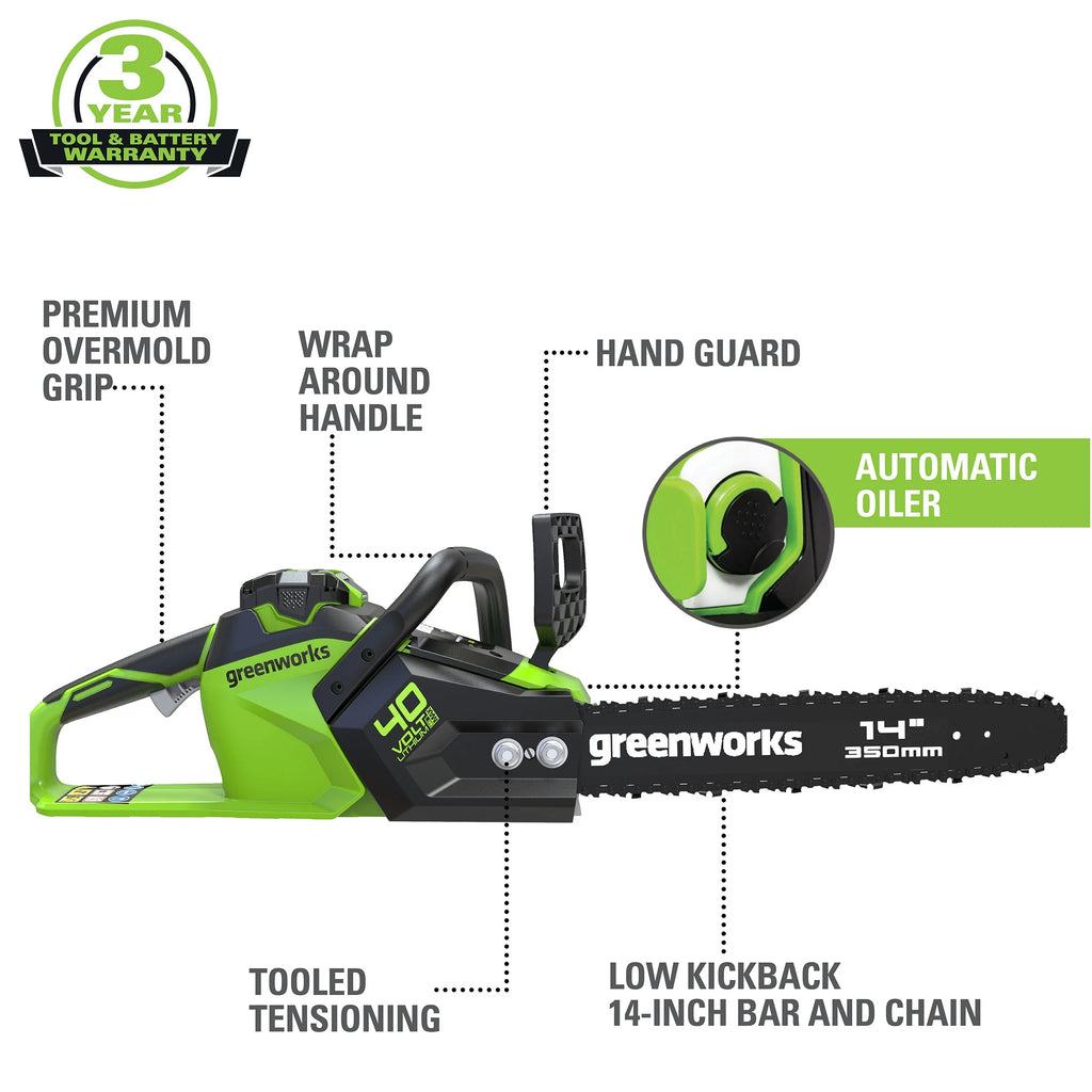 40V 14 Brushless Chainsaw with 2.5 Ah Battery & Charger A818881