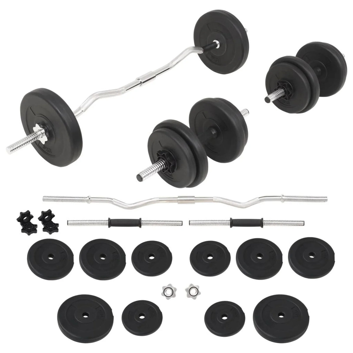 Barbell and Dumbbell Set 66.1 lb H263
