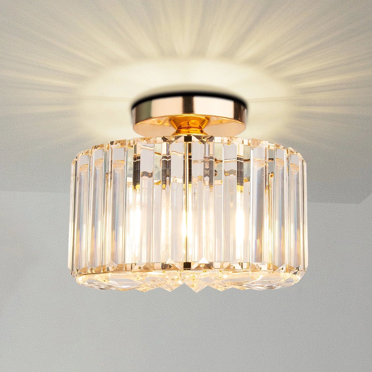 Flush Mount Crystal Ceiling Light Fixture K191757