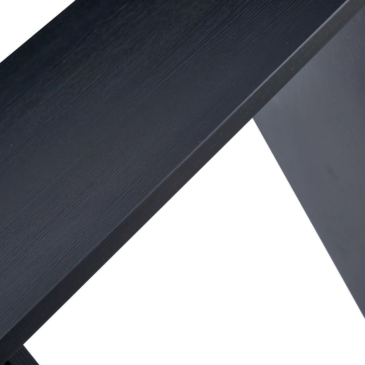 Black Marble MDF Top Side Table with Metal Legs D312211