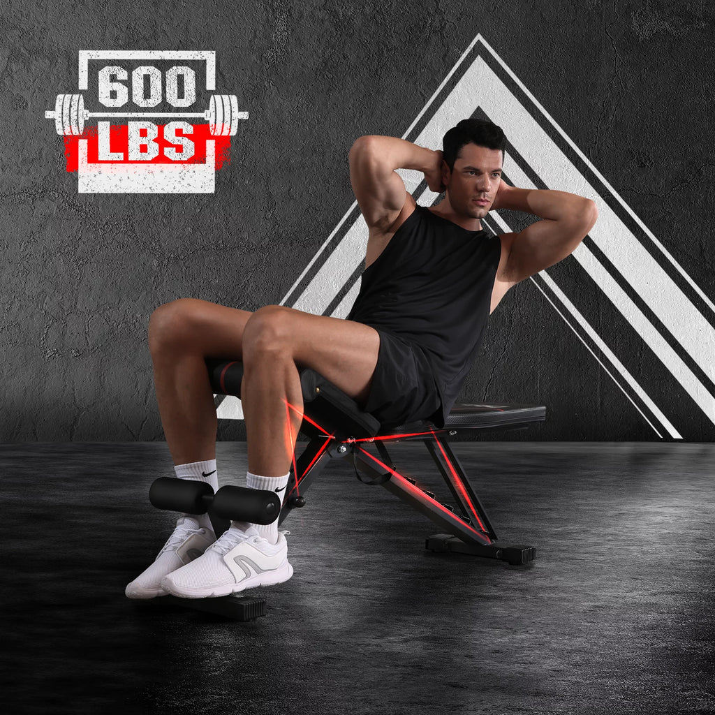 Adjustable Weight Bench 700LBS Capacity Foldable Q53062