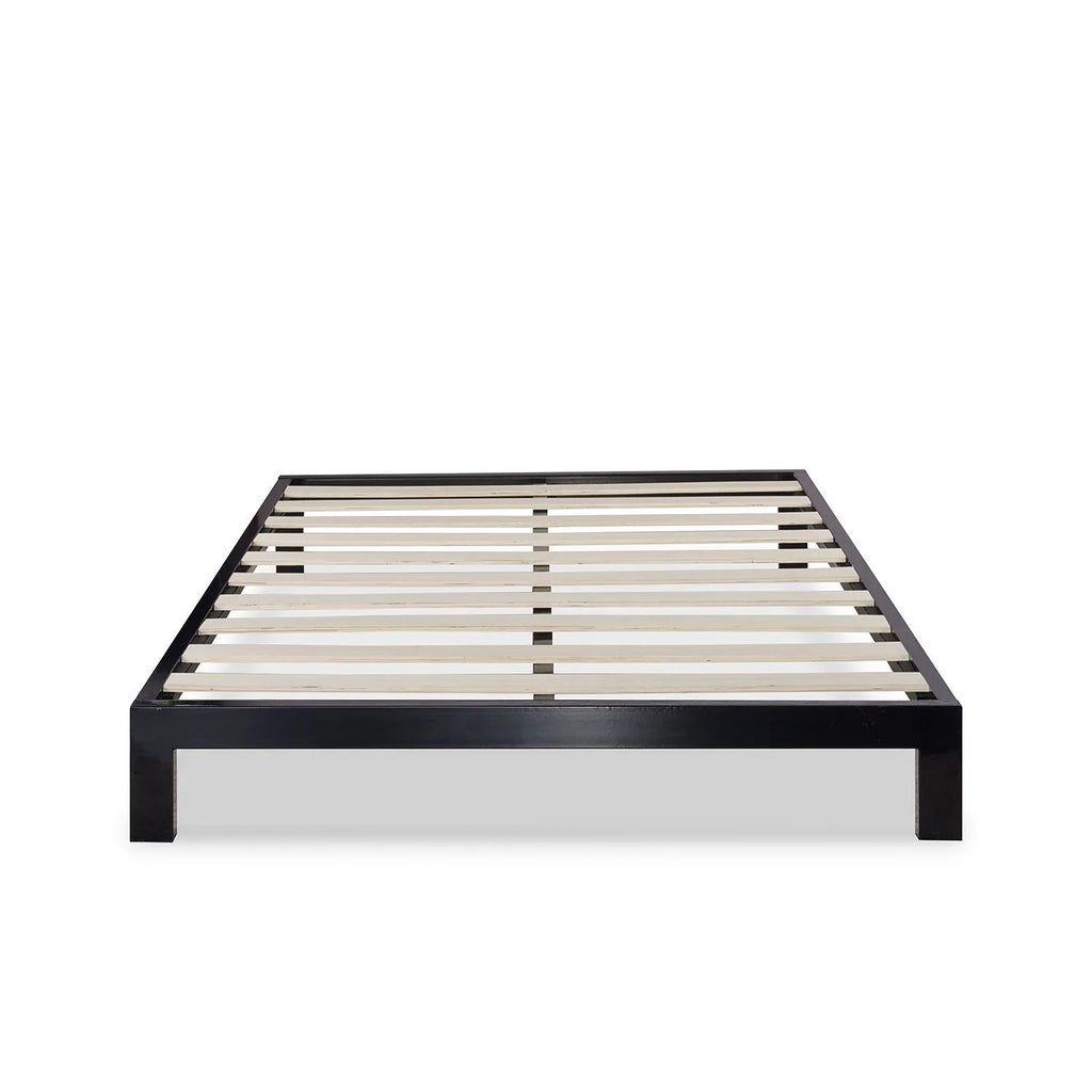 Queen Black Metal Platform Bed Frame J52408