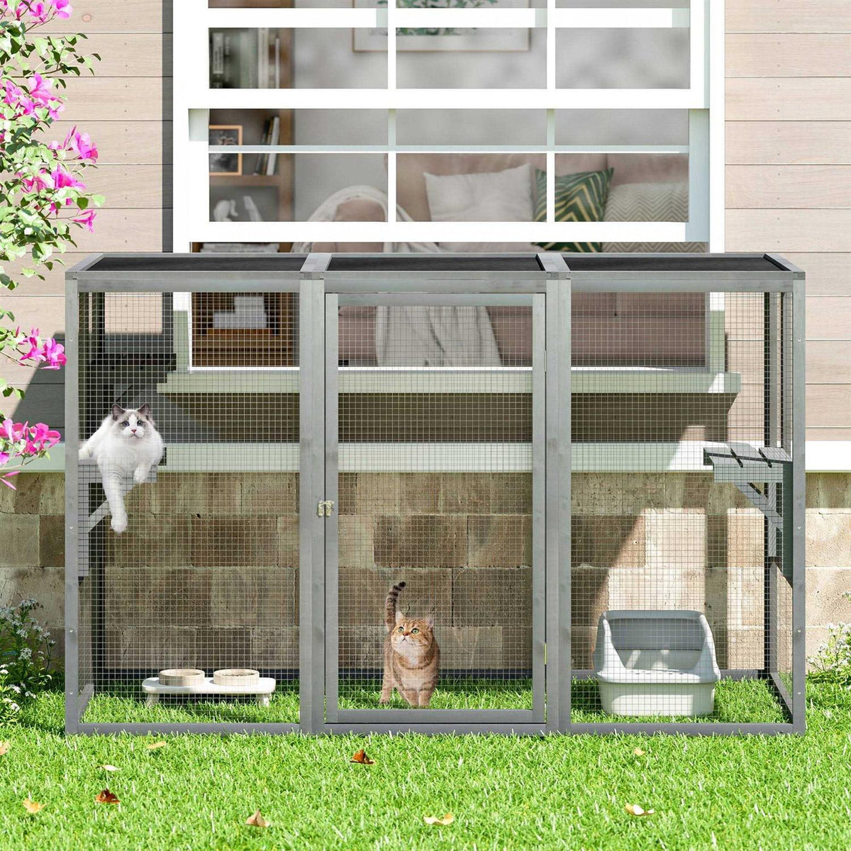 Outdoor Cat House Enclosure Catio A767202