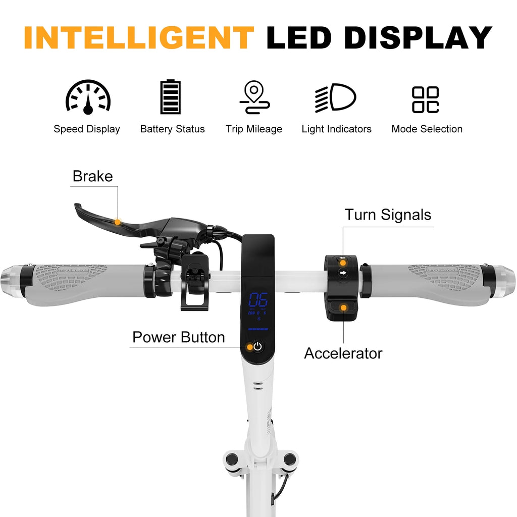 500W Motor 19MPH 22 Miles 10'' Solid Tires Folding Electric Scooter K199