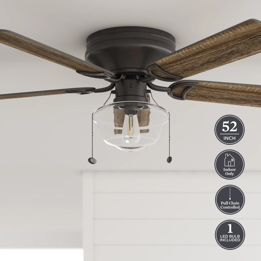 Bronze Indoor Ceiling Fan with Light K440