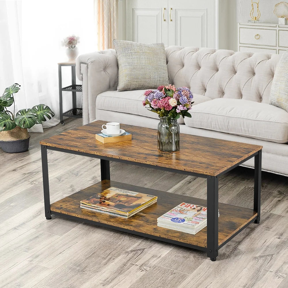 Coffee Table with Storage Shelf U793