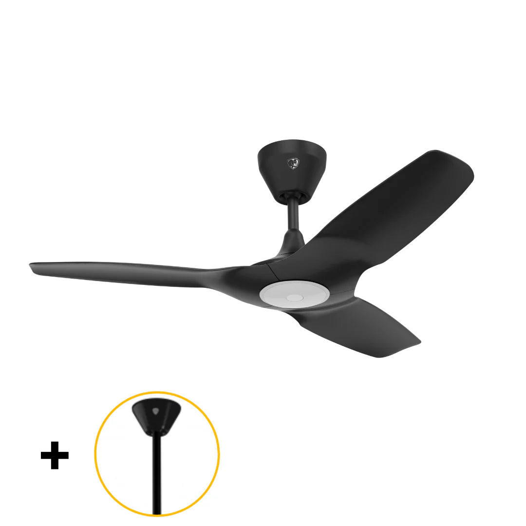 Black 52 Ceiling Fan with Downrod Y8373
