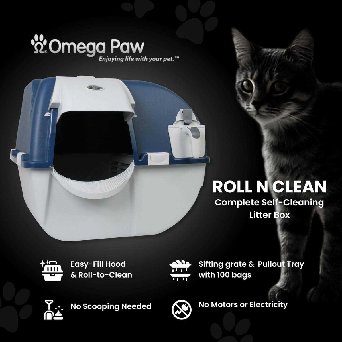 Self Cleaning Litter Box and 100 Bags B966195