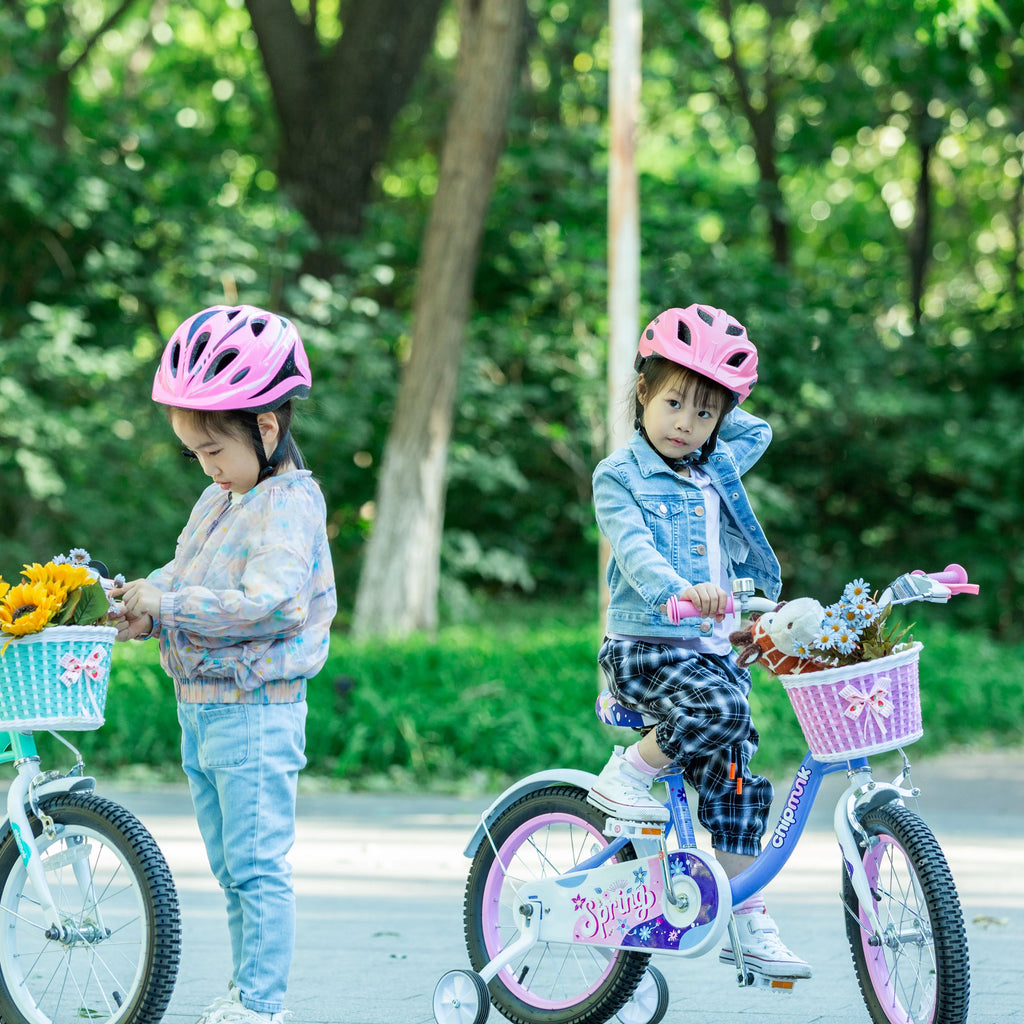 Green 16 Inch Kids Bike with Basket P774