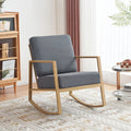 Gray Upholstered Rocking Chair H3179